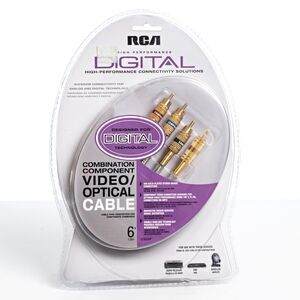 Component Combination Video Optical 6' Gold Plated DT6CHP RCA Digital Cable